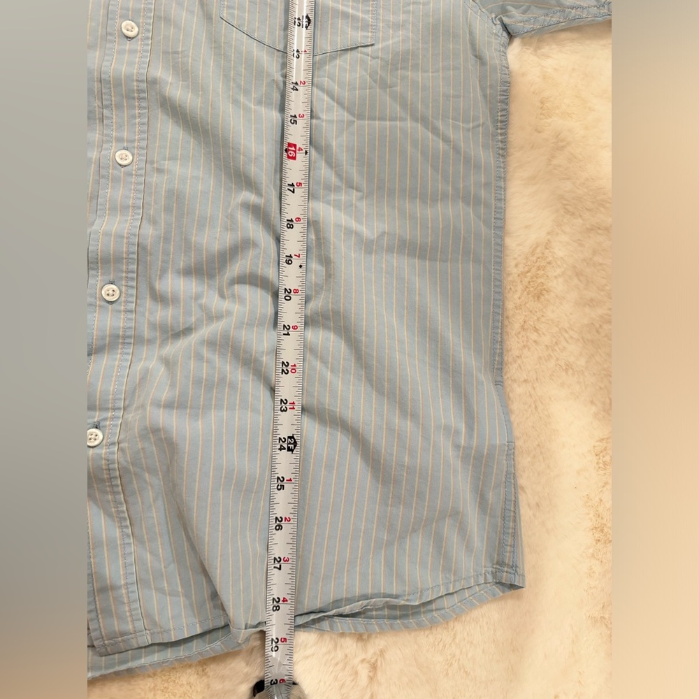 Quicksilver Casual Button Down Striped Collared S… - image 8